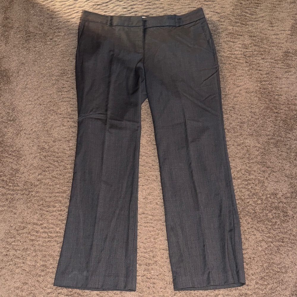 J. Crew Charcoal Wool Trousers